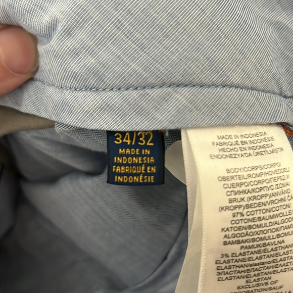 Polo Ralph Lauren Stetch Slim Fit Pants 34x32 Gray - Picture 3 of 3